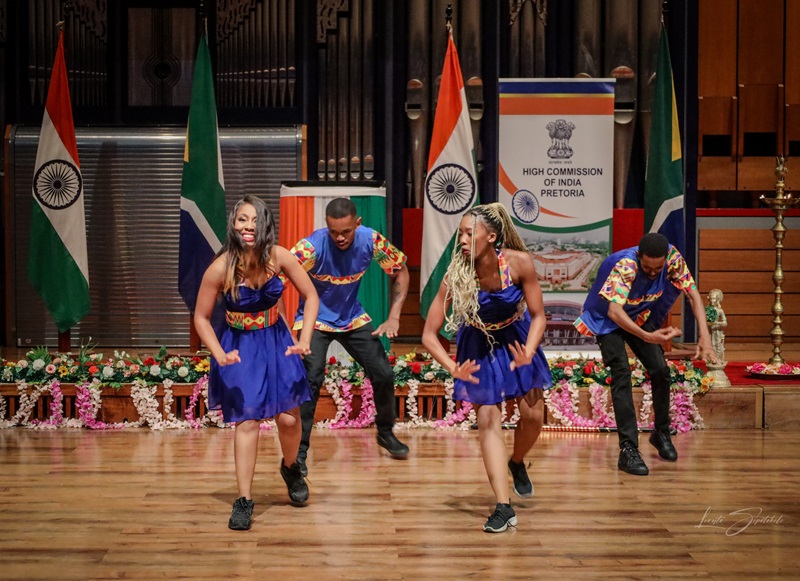 Traditional folk dance by ICCR Bhangra Troupe on the eve of the Republic Day.
